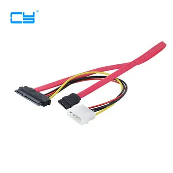 

10pcs/ SATA 22pin 7+15pin Female to SATA 7Pin Female Cable w/ Molex IDE 4Pin Power Cable 50cm