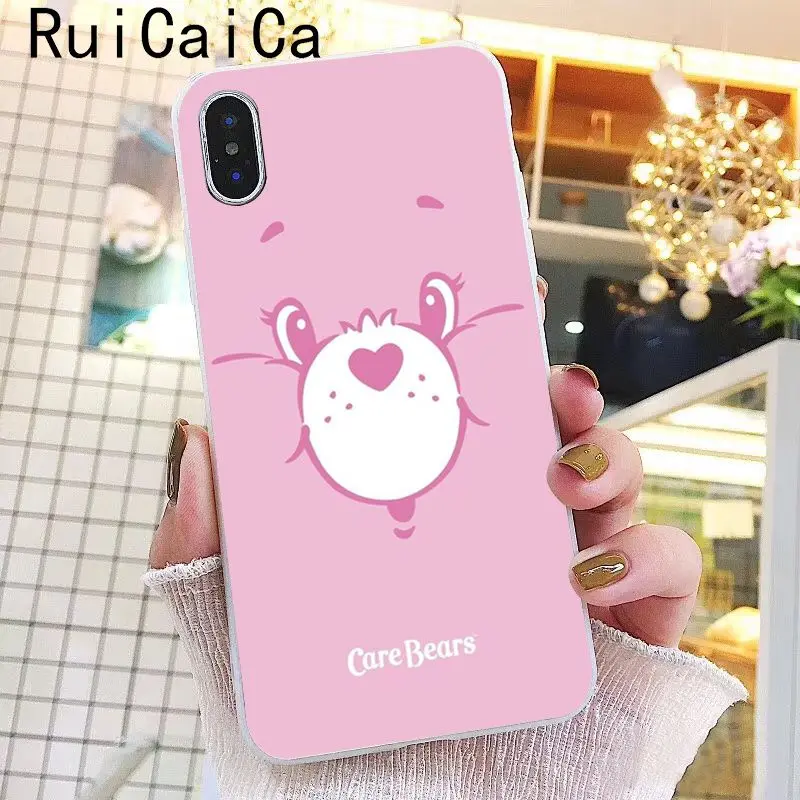 Pink Lovely Care Bears rainbow Cute