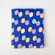 Фиолетовый бант из искусственной кожи Обложка для паспорта России чехол для ID карты денег модный дизайнерский держатель для карт держатель для паспорта