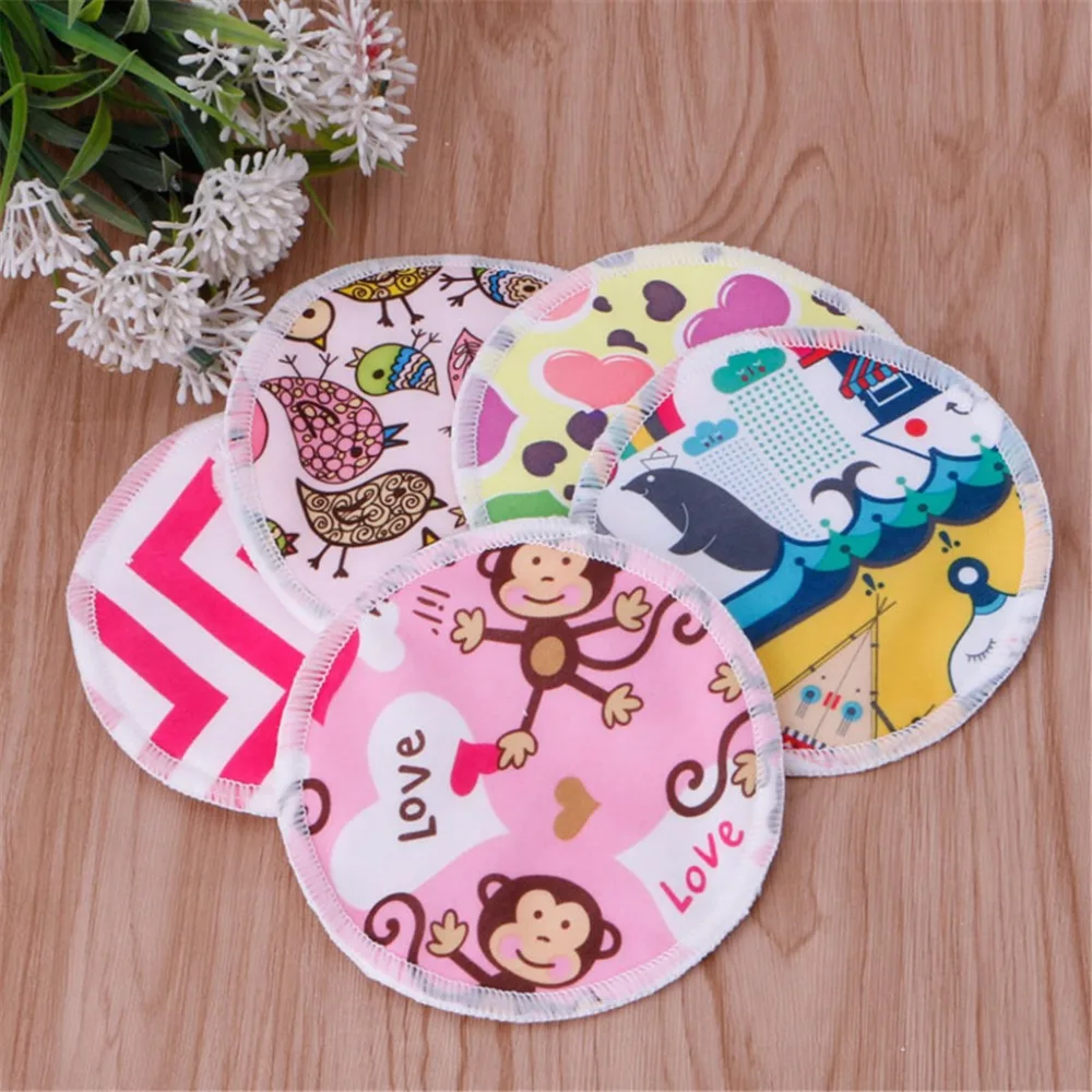 Bamboo Fiber Leakproof Reusable Washable Nursing Breastfeeding Pad