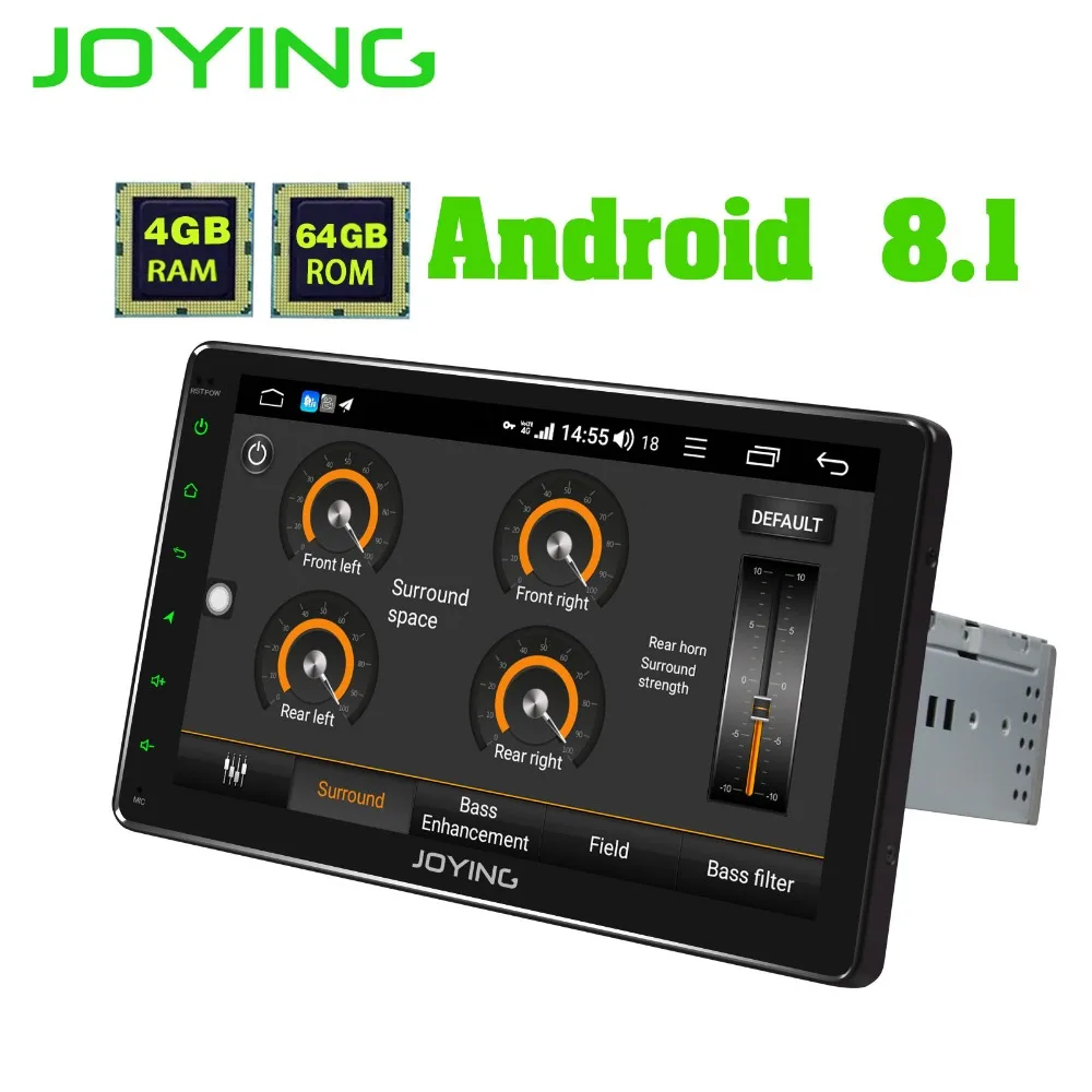Discount Universal Single DIN 9" Full Touch Screen Android 8.1 Car Radio Stereo Built-in 4G Modem DSP Head Unit GPS Navigation DVR Player 4