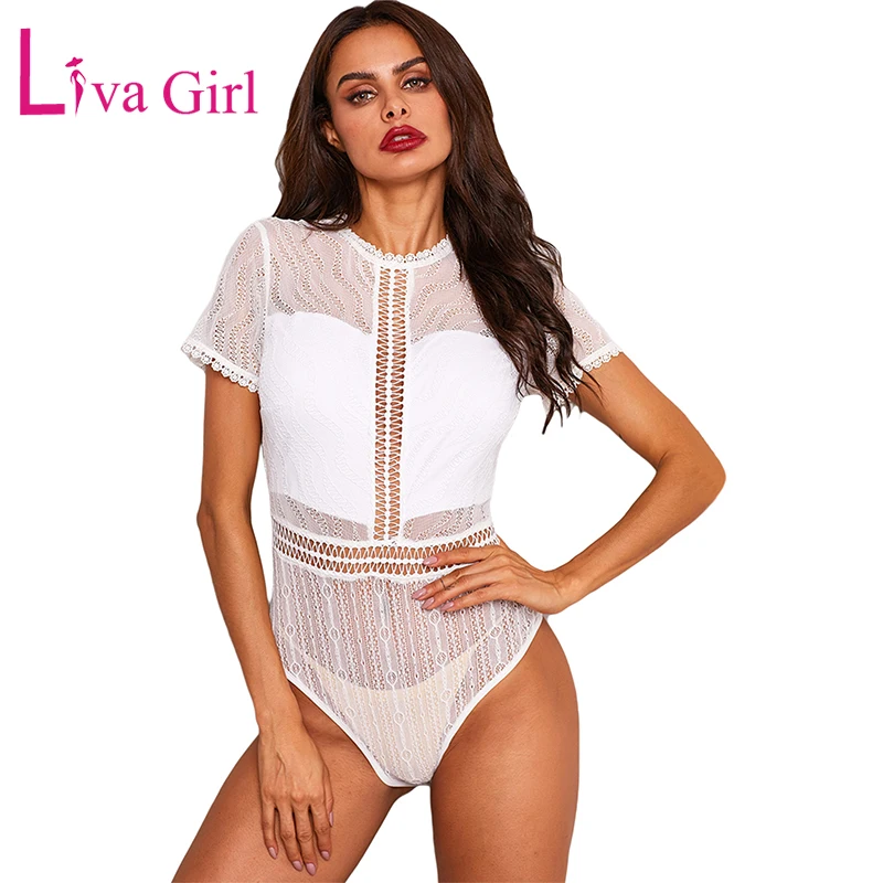 sheer floral bodysuit