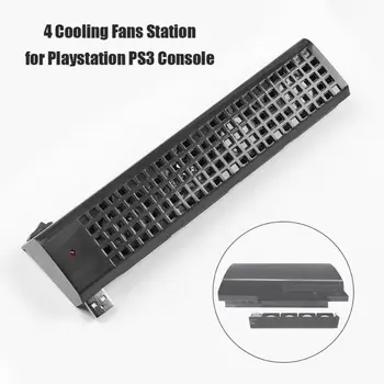 

Dual USB Hub 4 Cooling Fans Station with 2 USB 2.0 for Playstation 3/PS3 (40G/80G) Console DC 5V Fans Gaming Accessories