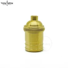 Vintage Edison Bulb Lamp Holder Copper Brass Lamp Socket E26 E27 250V UL Top Quality Pendant light Lamp Bases 2PCS/Lot e27 brass material socket d220mm clear glass shade fabric twisted wire cord brass material ceiling plate 100% brass pendant lamp