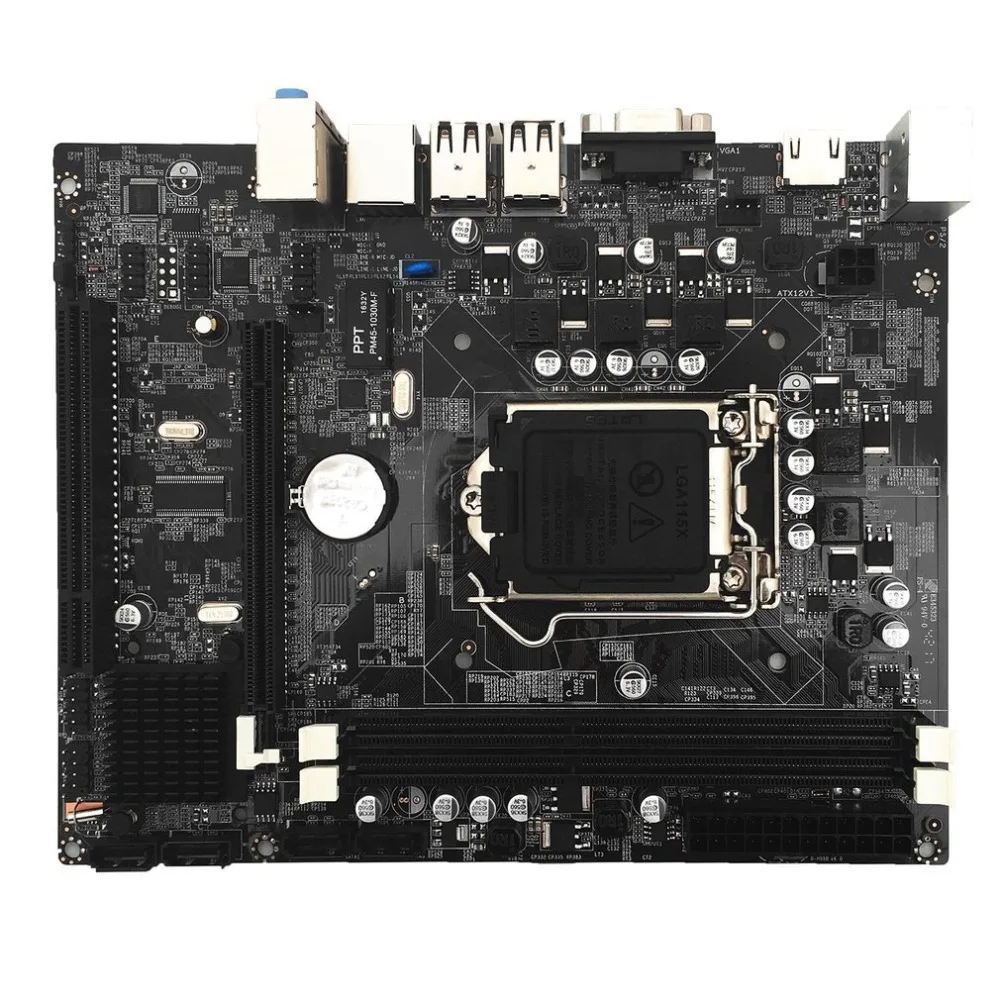لوحة أم للكمبيوتر ل إنتل H55 مقبس HDMI LGA 1156 دبوس المزدوج قناة DDR3 اللوحة مع I/O درع