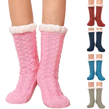 

2019 NEW JAYCOSIN Women's Winter Super Soft Warm Cozy Fuzzy Fleece-lined Christmas Gift With Gripp 1220