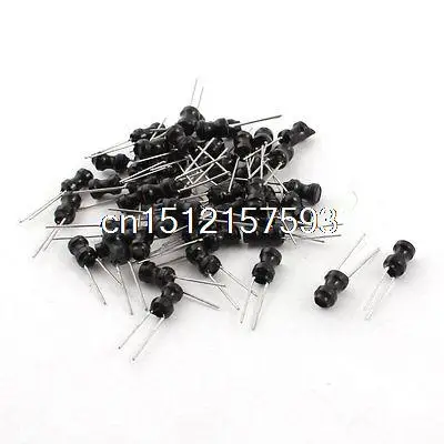 

50Pcs 100uH 300mA Through Hole Radial Coil Choke Inductor 4mm x 6mm