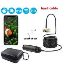 1200 P телескопическая Wi-Fi эндоскопа инспекционной Камера IP68 Водонепроницаемый 2.0MP эндоскопа HD змея Камера с 8 светодиодный для iOS Android