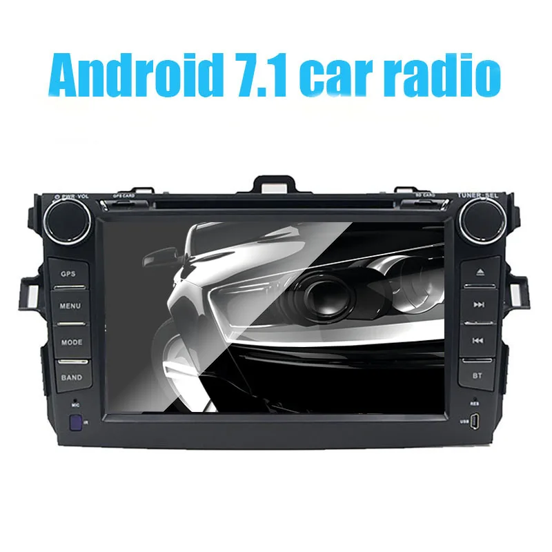 

2 din Android 7.1 car dvd player for Toyota Corolla 2007 2008 2009 2010 2011 Quad Core 8 inch 1024*600 screen car stereo radio