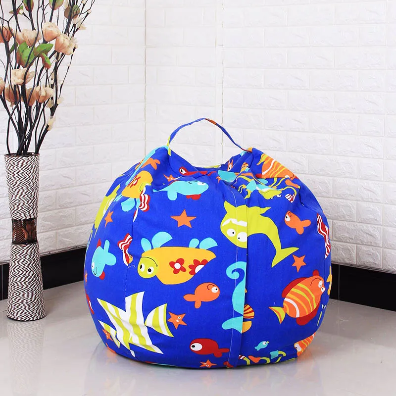 Canvas Bean Bag Chair Clothes 1PC New 45cm Stuffed Animal Spherical Toys High Capacity 33Patterns With Handle Kids Canvas Bean Bag Chair Clothes 1PC New 45cm Stuffed Animal Spherical Toys High Capacity 33Patterns With Handle Kids