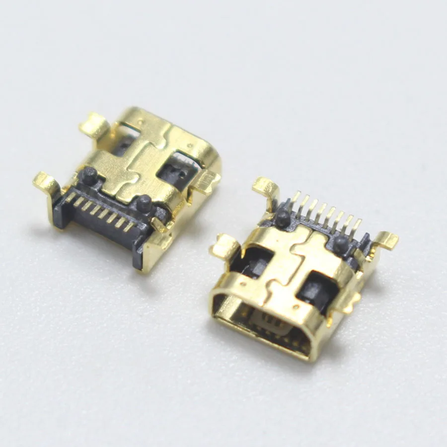 sourcing map Domestico Mini USB 5 Pin Tipo B Maschio Jack Connettore Saldatura Divisore Copertura 15pz