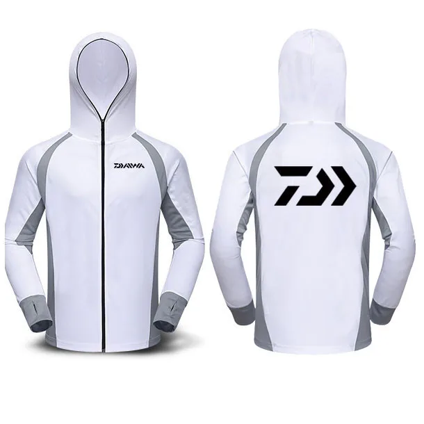 

2018 DAIWA NEW Fishing clothes Long sleeve summer Ultrathin DAIWAS Sunscreen Breathable Anti mosquito Hooded DAWA Free shipping
