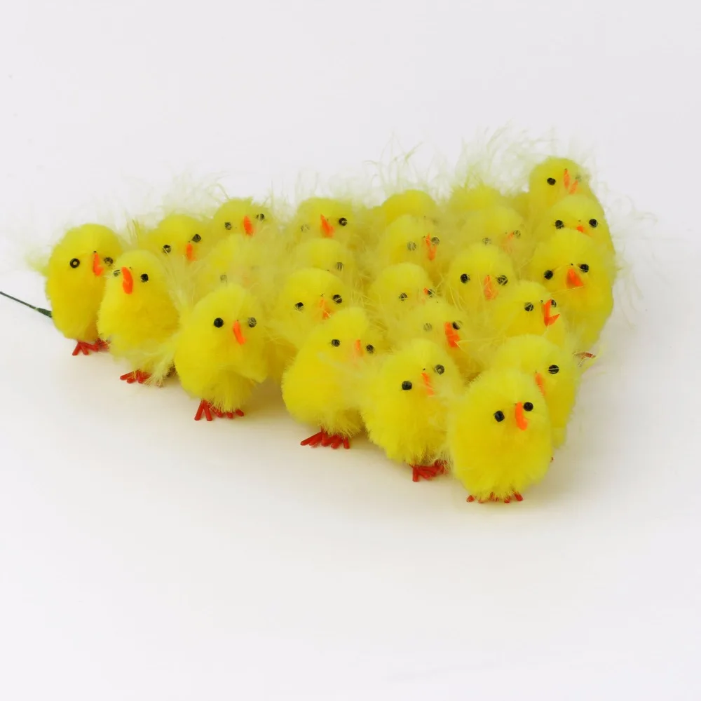 Easter Chicks With Accessories 4 Pack with Easter Bonnet /& Easter Head Scarf