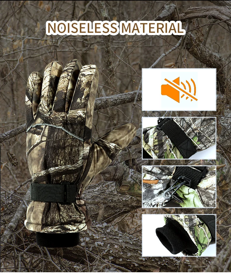 Камуфляжные охотничьи перчатки, противоскользящие, для активного отдыха, кемпинга, велоспорта, полный палец, спортивные перчатки, весенние и Зимние перчатки для рыбалки