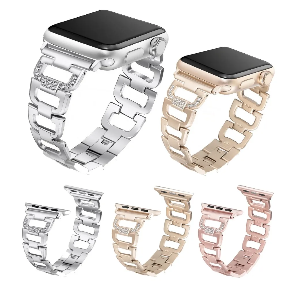 Спортивная обувь для наручных часов Apple Watch 38 мм 42 металлический сменный Браслет