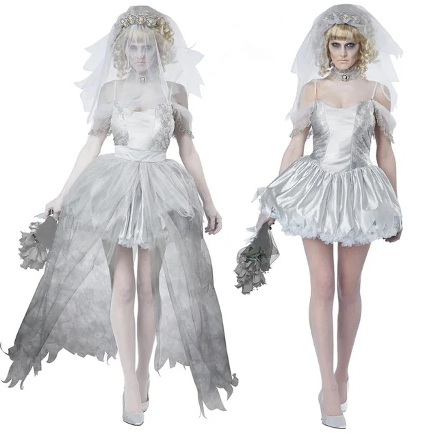 fantasia cosplay the corpse bride wedding dress 2015 halloween