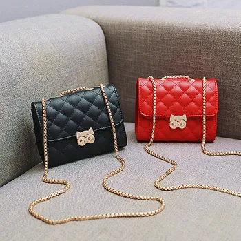 

2018 new summer style retro small bag little fresh rhombus chain bag