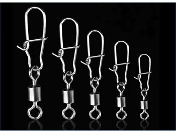 SALE PRICE ❤️ 20 Pcs/Lot 2# 4# 6# 8# 10# Rolling Fishing Swivel With Nice Snap Sea Fishing Rolling Swivels Connector Carp Fishing Accessories - discount item 15% OFF Sports & Entertainment