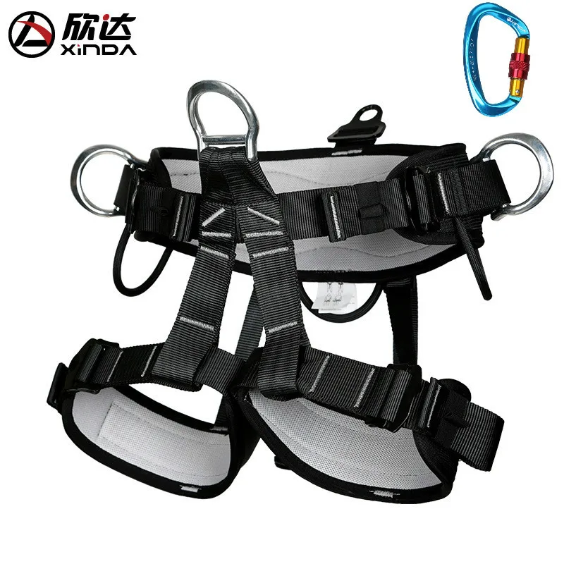 

XINDA Outdoor mountaineering half-legged leggings safety belt professional rescue rock climbing rescue aerial work climbing tree