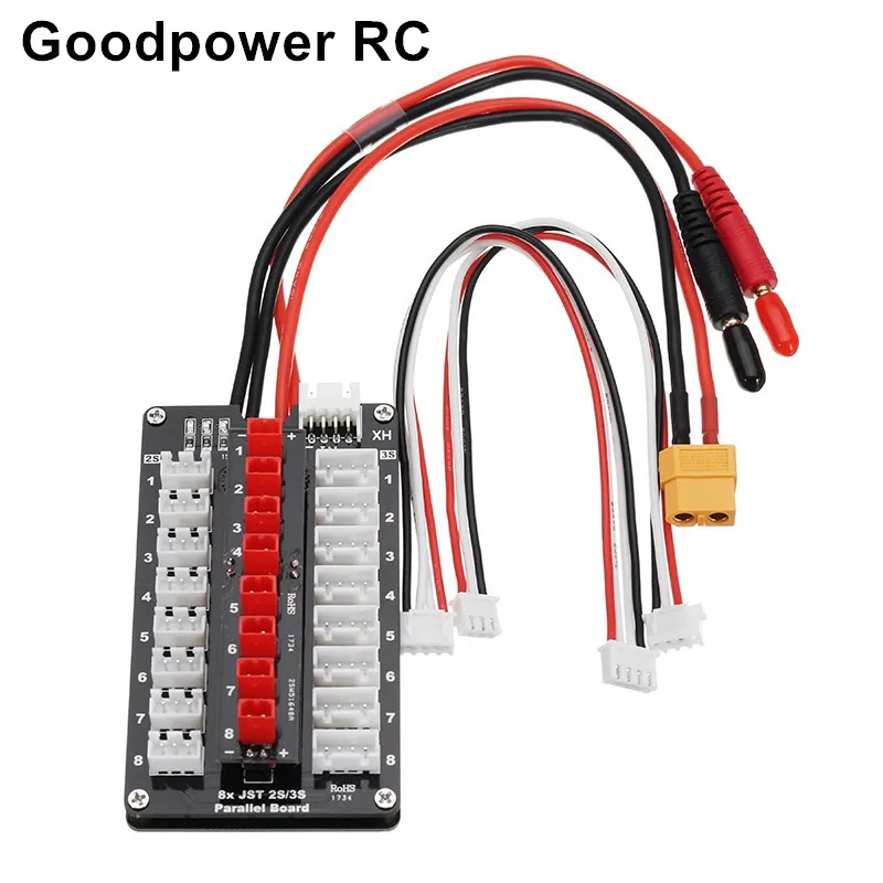 

G.T.Power 2-3S Parallel Charging Board JST Plug Para Board for IMAX B6 ISDT Q6 D2 Battery Charger RC Models DIY Accessories