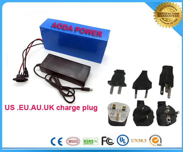 Free customs taxes and shipping Rechargeable e-Bike Battery 36v 12ah li-ion battery pack for Bafang 36V 500W convertion kit