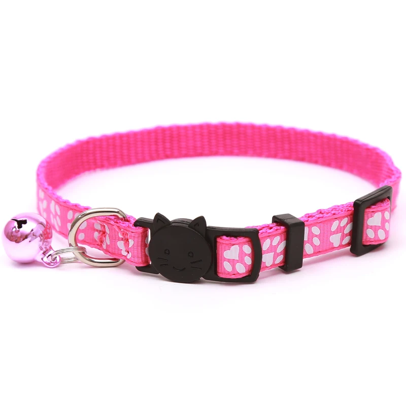 Safety Cute Nylon Dog Puppy Cat Collar Lovely Personalized Kitten Adjustable Breakaway Pet Collar Cats Collars With Bell Safety Cute Nylon Dog Puppy Cat Collar Lovely Personalized Kitten Adjustable Breakaway Pet Collar Cats Collars With Bell