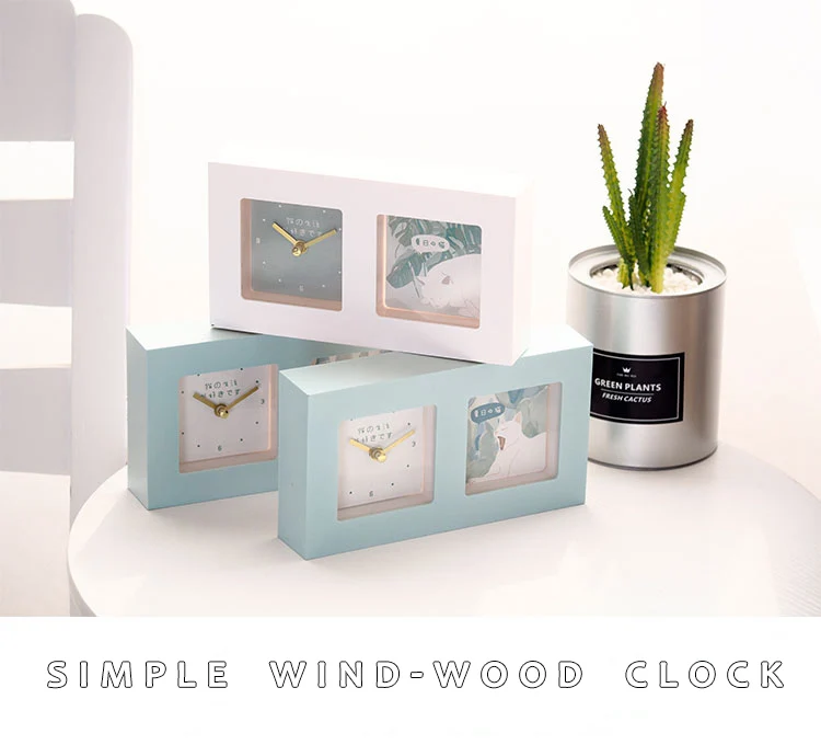 

Simple creative cute personality clock cute bedside clock student small clock desktop cartoon clock