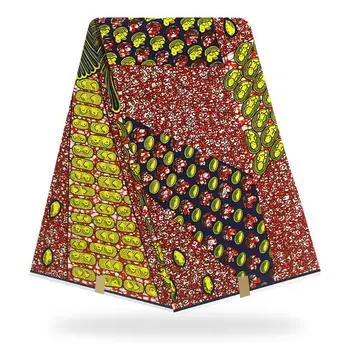 

Beatiful Design African Wax Fabrics,Premier Hot Ankara Fabric Ankara Deluxe Wax Fabrics 6 Yards DF-147