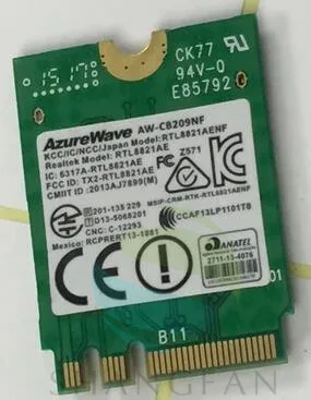 

Wireless Adapter Card for AzureWave AW-CB209NF RTL8821AE RTL8821AENF 433Mbps BlueTooth4.0 AC NGFF WIFI Card