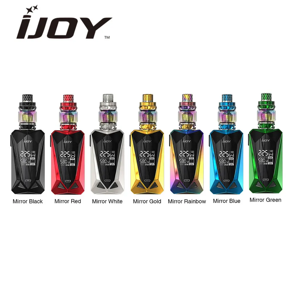 

Clearance Sale IJOY Diamond Mini Kit with 225W TC Box MOD & 4ml/5.5ml Diamond Subohm Tank Atomizer NO 18650 Battery TCR e-Cigs