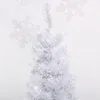 Árbol de Navidad artificial de 60cm, árbol de Navidad blanco, plateado, adornos navideños para el hogar, envío gratis ► Foto 3/5