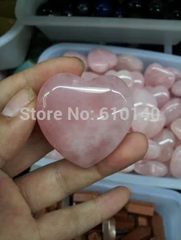 

Natural rose quartz heart-shaped crystal ornaments to promote good marriage