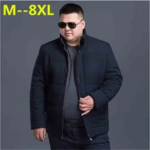 plus size 10XL 8XL 6XL 5XL 4XL 2017 Hot Sale Men Winter Splicing Cotton-Padded Coat Jacket Winter Parkas High Quality big large