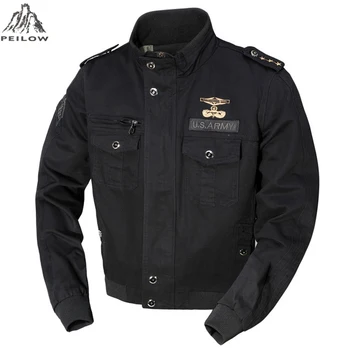 

Autumn winter jacket man outwear cotton Tactical military men bomber jackets for Streetwear Hip Hop Slim Fit Pilot Coat Men