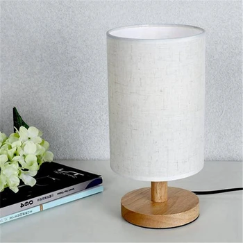 

European Style Modern Minimalist Wood Table Lamp USB Plug Bedroom Bedside Lamp Indoor Living Room Bedroom Night Light Night Lamp