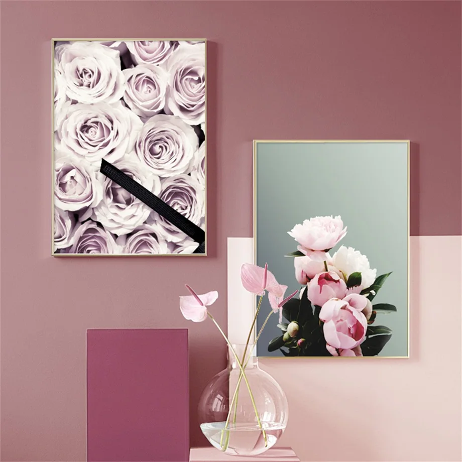 Buy Canvas Art Print Pink Rose Dream Girl Bedroom