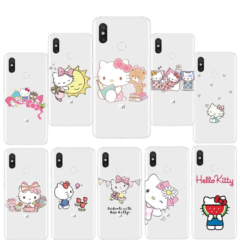 

Hello Kitty Soft TPU Silicone TPU Case Cover For Red rice NOTE 6 Millet 5 s PLUS 6 PLUS note5pr Note-5A NOTE 4