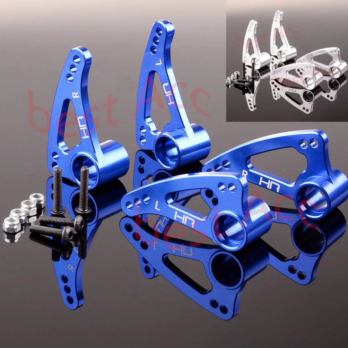 RVO27SM(F+R) Front Rear Multi Mount Long Travel Rocker Arms 1/10 Car