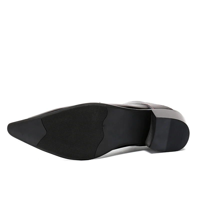 Кристиа Белла мужские туфли на высоком каблуке кожаные свадебные деловые
