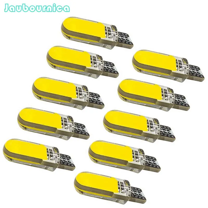 10PCS T10 194 W5W COB Silicone Shell LED Lights Car Width Light Door light I