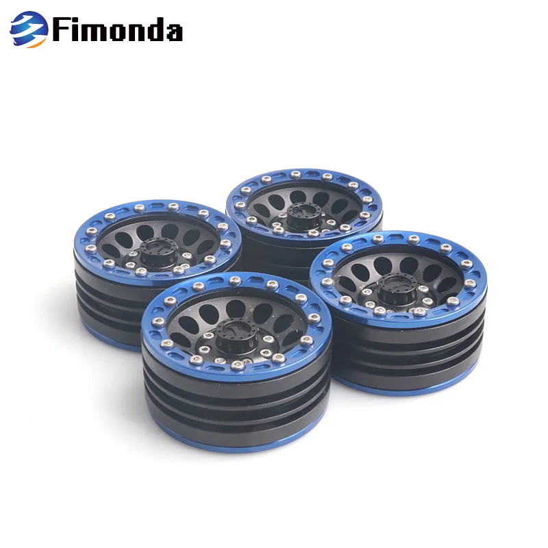 

4Pcs Metal Alloy 1.9 Inch Beadlock Wheel Rim Wheel Hub for 1/10 RC Crawler Axial SCX10 Traxxas TRX4 TAMIYA TF2 CC01 D90 D110