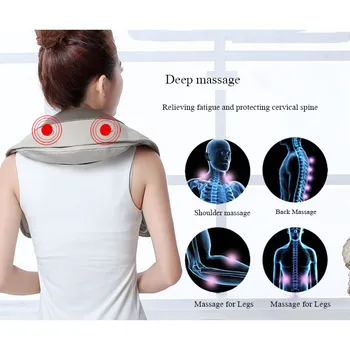 

Mini Neck Shoulder Massager Relief Massage Tool Home Electrical Back Massager Multifunction Relaxation U Shape Neck Massage