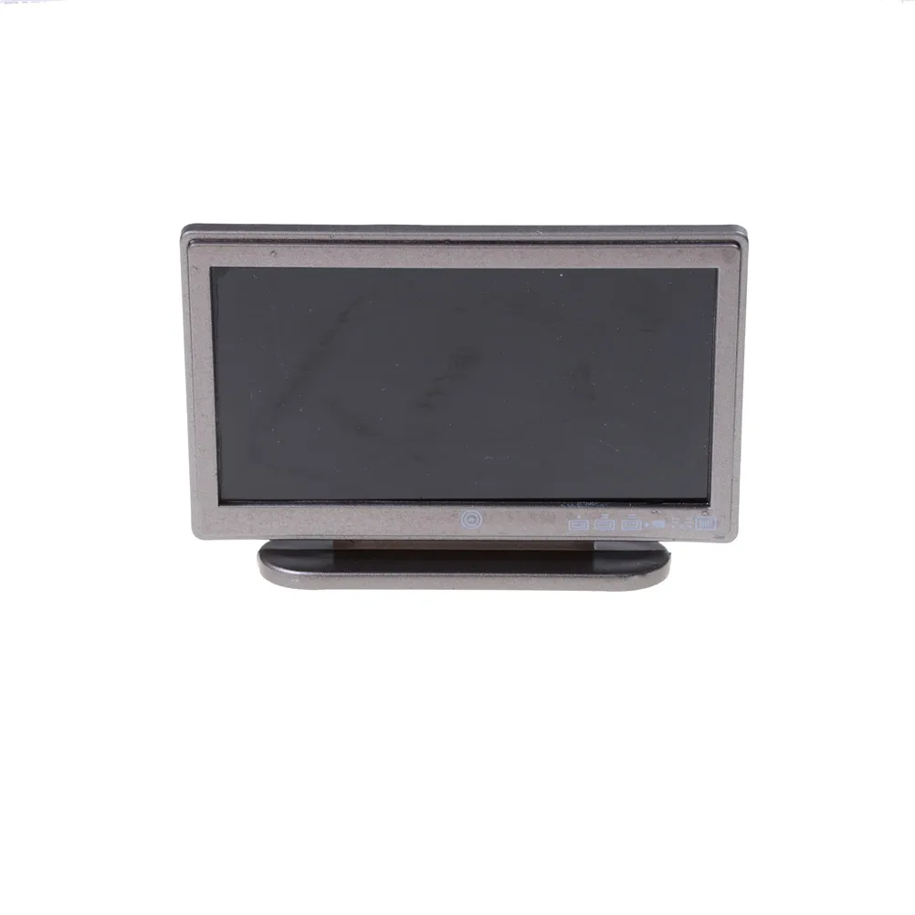 

Remote Gray Classic Pretend Play Toys for Child Dollhouse Miniature Wide Screen Television Flat-Panel LCD TV