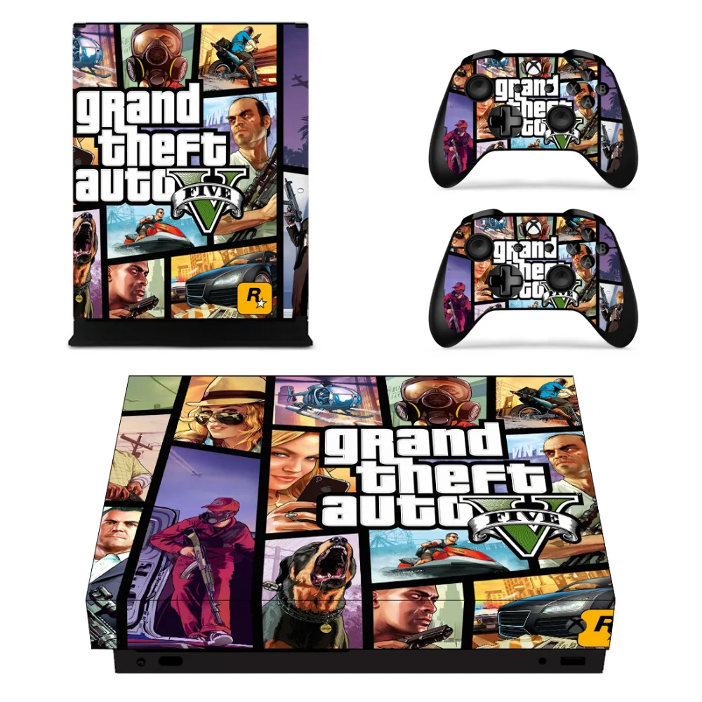 Grand Theft Auto V GTA 5 наклейка для Microsoft Xbox One X консоль и контроллеры скины наклейки