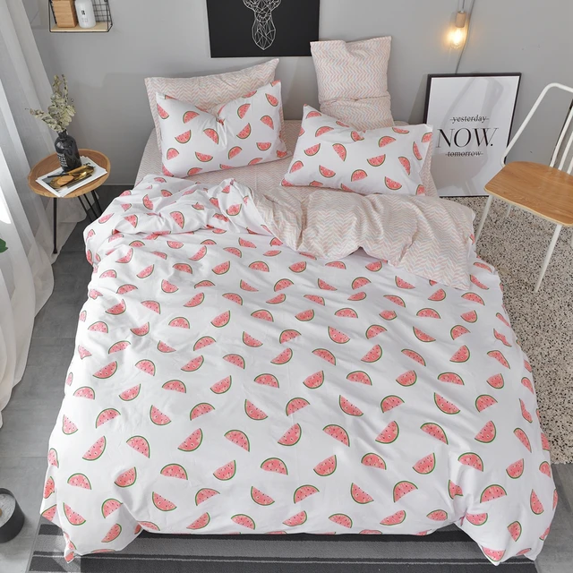 100 cotton white duvet cover with zipper closure watermelon bed bed sheet zipper