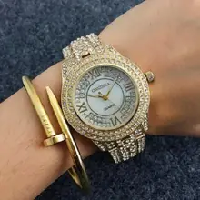 2017 venta caliente Reloj de Pulsera de Moda de Lujo Del Rhinestone de Las Mujeres Relojes Mujeres se visten de Reloj reloj relogio feminino reloj mujer
