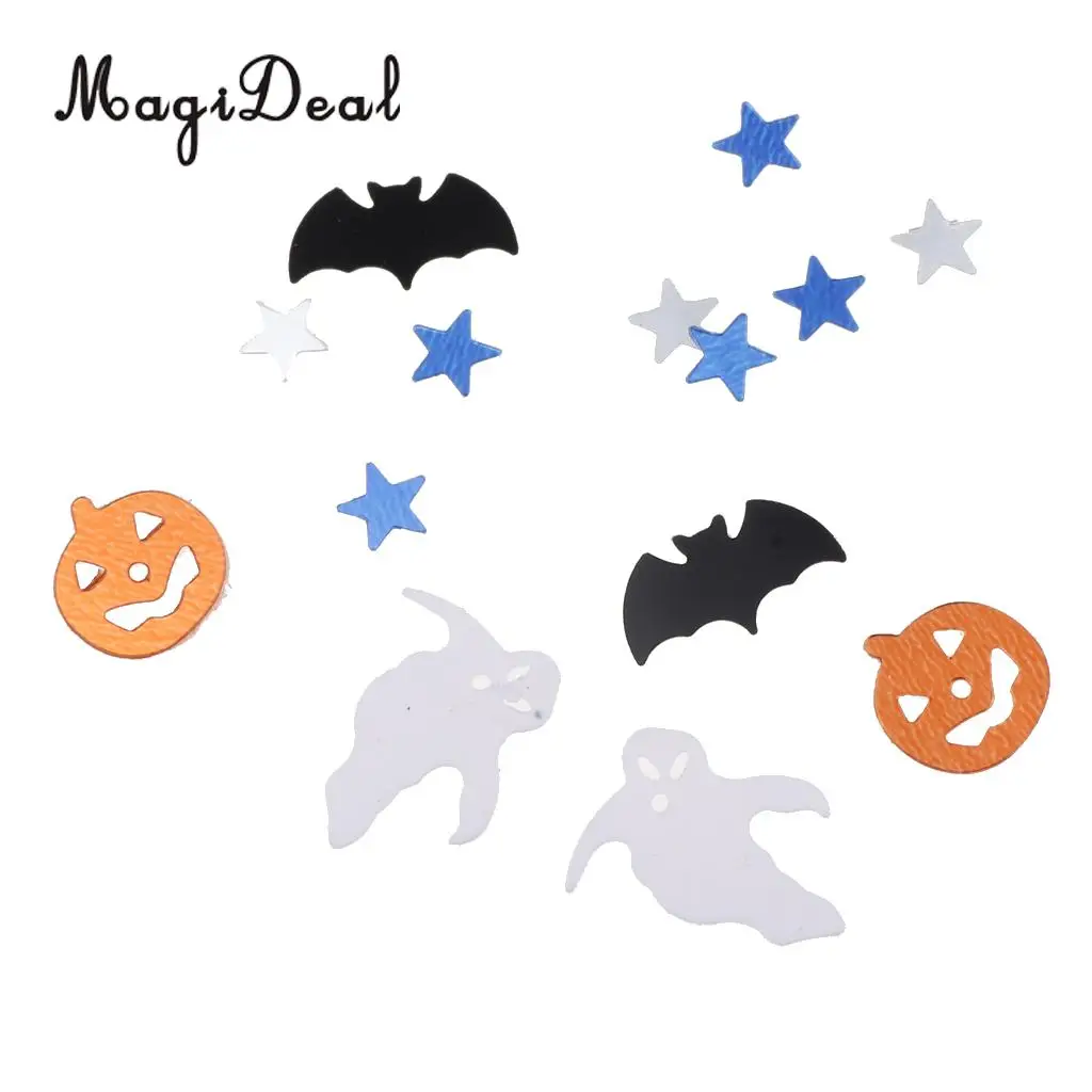 15g Assorted Halloween Pumpkin Witch Star Table Confetti DIY Party Decor