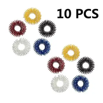 

5pcs Acupressure Massage Rings (Gold/Silver/Black/Blue/Red)
