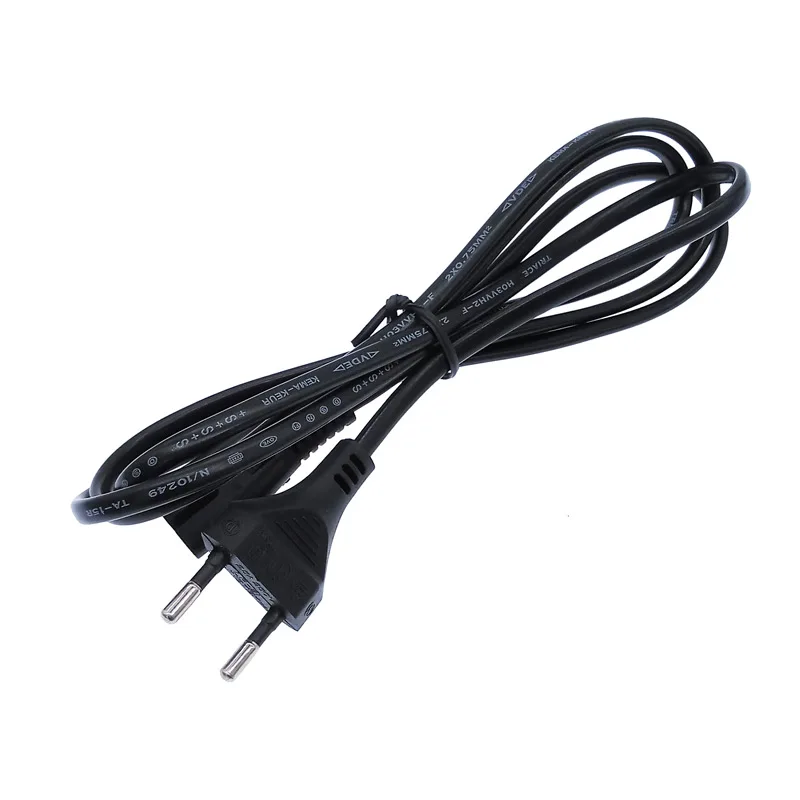 cable eléctrico ue enchufe de alimentación c7 figura 8 cable de ca 1,5  metro 220v 2.5a 0,75mm/2c 2-prong cable de alimentación para ps4 ps3  delgado ps2