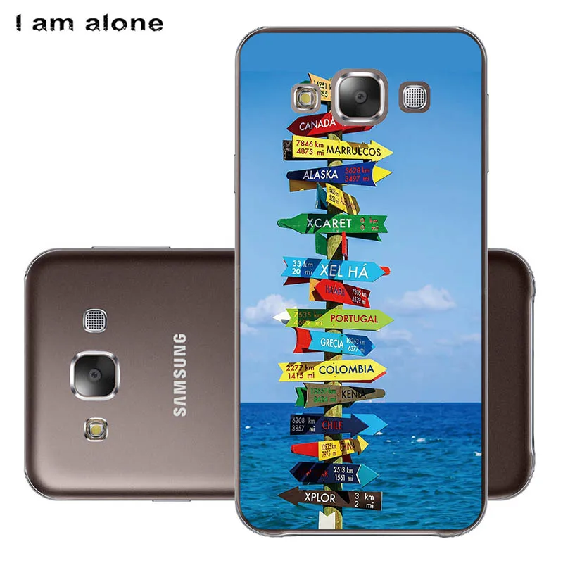 Чехлы для телефонов I am alone для samsung Galaxy E5 E500, 5,0 дюймов, жесткие пластиковые чехлы для мобильных телефонов, Модные цветные сумки - Цвет: PC S66